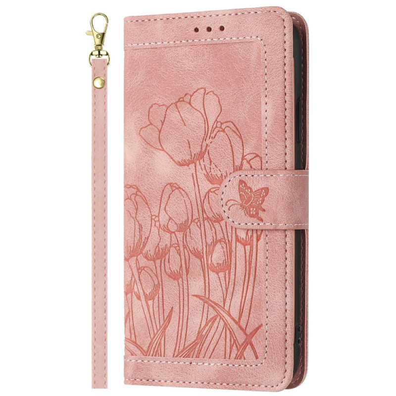 Funda de Piel Floral Samsung Galaxy S25 Ultra 5G