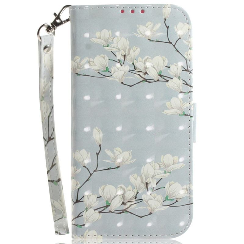 Funda Galaxy A56 5G / A36 5G Magnolias con colgante
