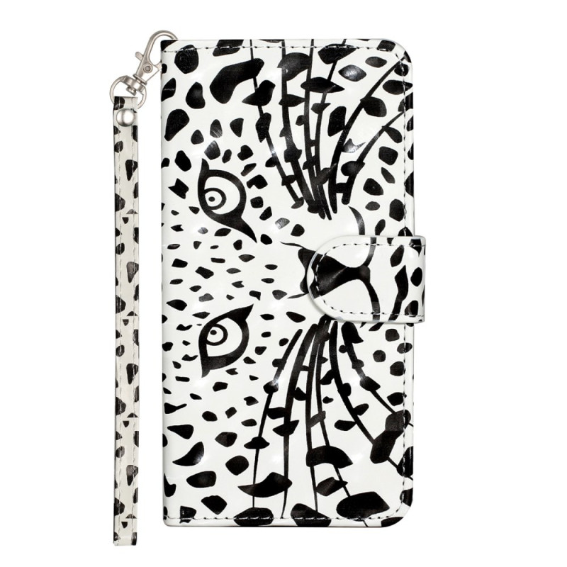 Funda con colgante
 para la cabeza de leopardo Samsung Galaxy A56 5G