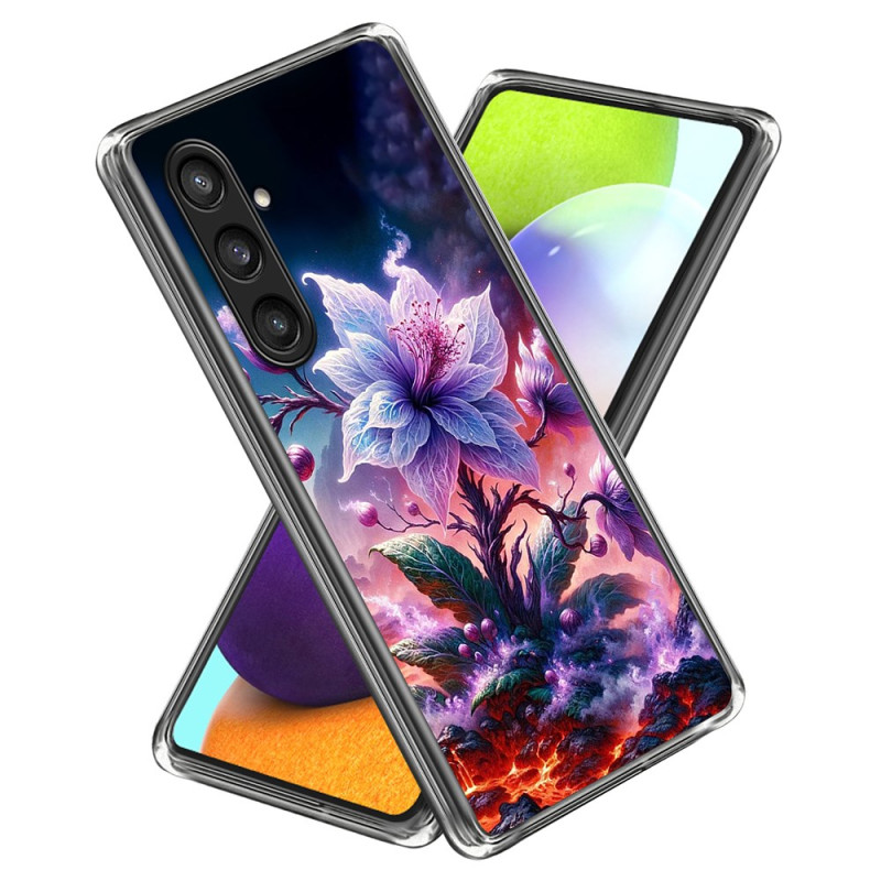 Samsung Galaxy A56 5G Funda Flor Morada