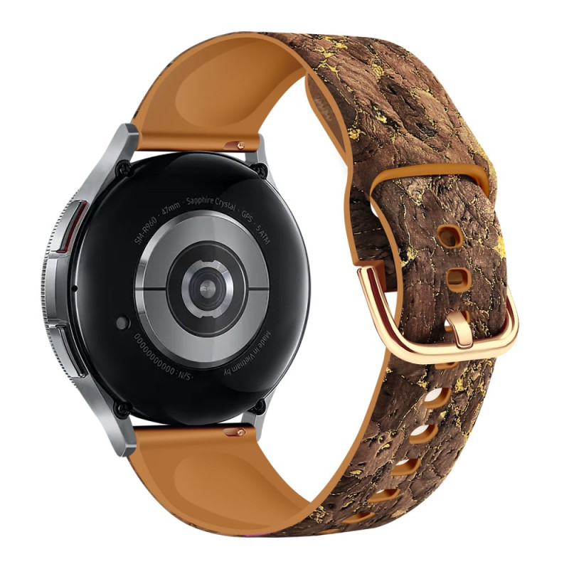 Samsung Galaxy Watch6/5/4 / Colgante
 de piel clásica de madera