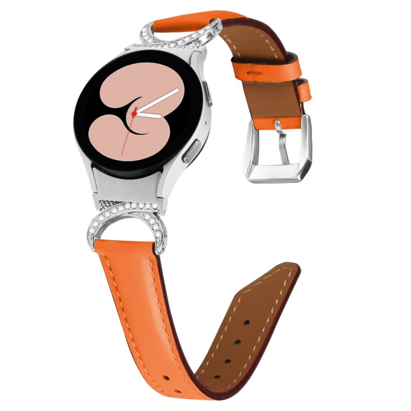 Samsung Galaxy Watch6/5/4 / Colgante
 clásica de cuero y strass