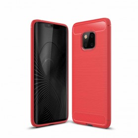 Funda de fibra de carbono cepillada para el Huawei Mate 20 Pro
