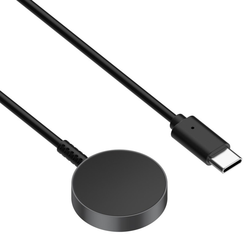 Cargador inalámbrico rápido Type-C con cable de 1 m para Samsung Galaxy Watch