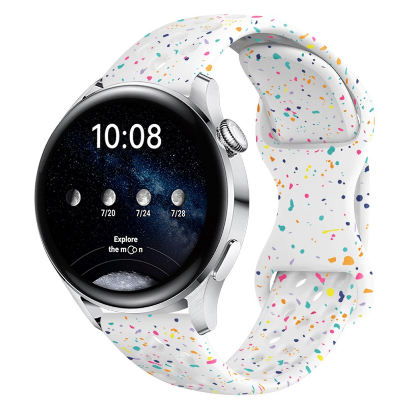 Samsung Watch6/5/4/3 / Watch 42mm / Watch Active / Gear Muñequera con estampado perforado