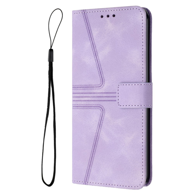 Funda Xiaomi Redmi Note 14 5G Efecto Gamuza Patrón Geométrico