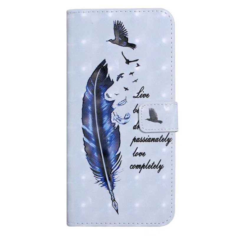 Samsung Galaxy A26 5G Funda 3D Pluma Azul