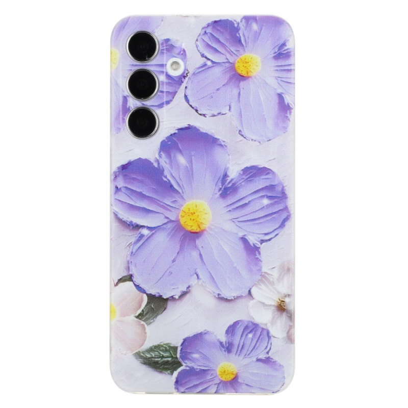 Samsung Galaxy A26 5G Funda Flor Morada