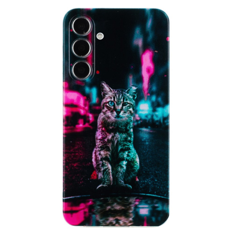 Samsung Galaxy A26 5G Funda Tricolor Gato de Fuego