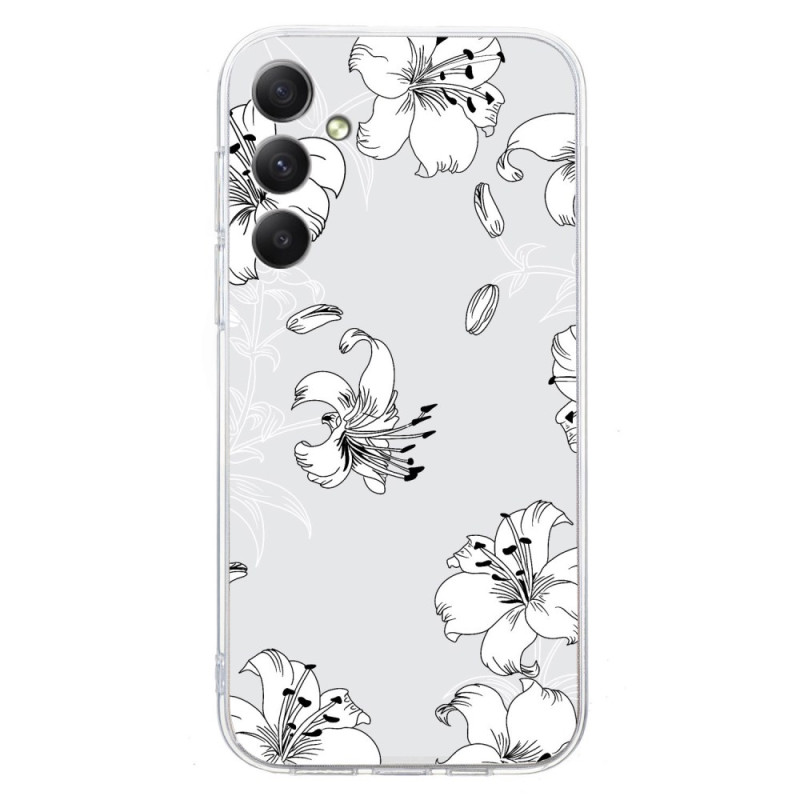 Samsung Galaxy A26 5G Funda Flor Blanca