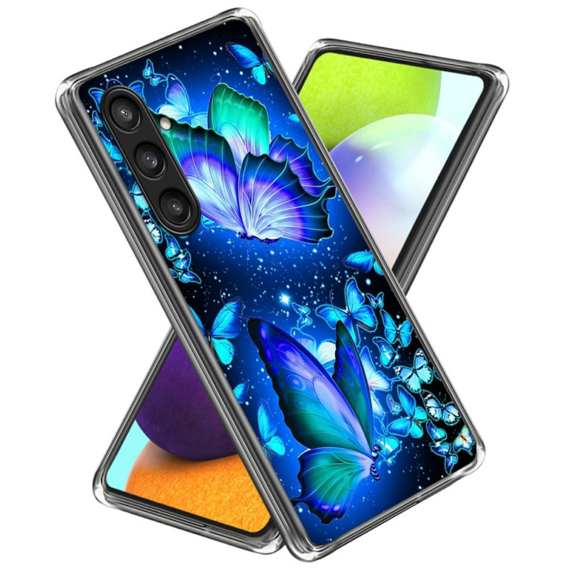 Funda Samsung Galaxy A26 5G Mariposas Azul Luminoso