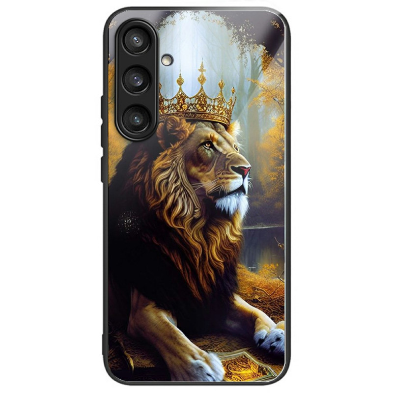 Funda de cristal templado Samsung Galaxy A26 5G Gold Lion Crown