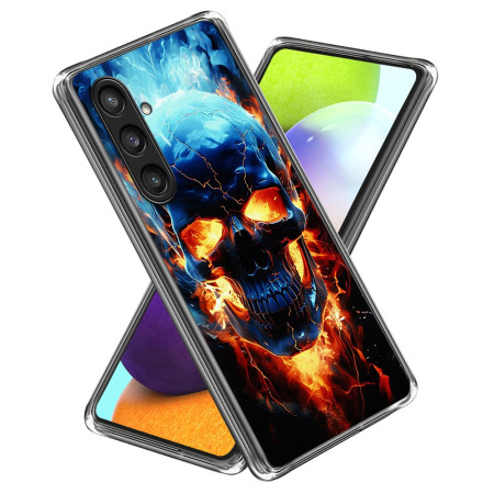 Funda calavera en llamas...