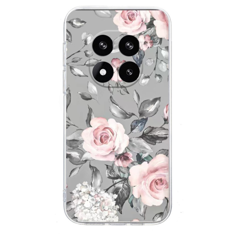 Xiaomi Redmi Note 14 Pro 5G Funda
 Patrón floral sobre fondo gris