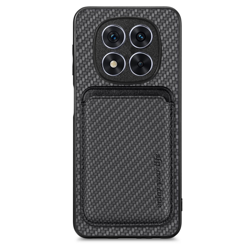 Xiaomi Redmi Note 14 Pro 5G Funda de Fibra de Carbono Tarjetero Desmontable