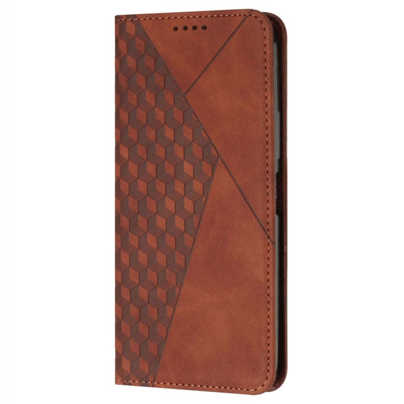 Funda Flip Xiaomi Redmi Note 14 Pro 5G Suede Effect Diamond pattern