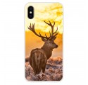 Funda de ciervo y paisaje para el iPhone XS