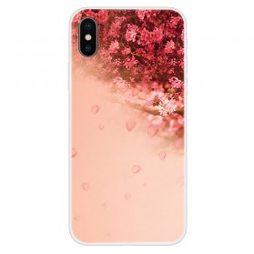 Funda transparente para el iPhone XS Árbol romántico