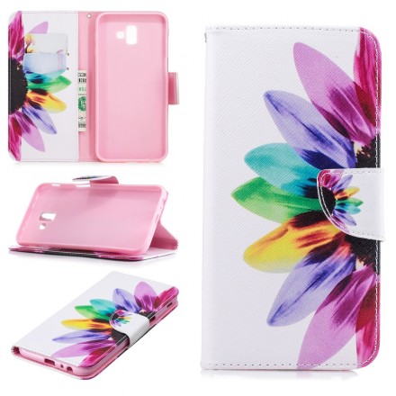 Funda de flor de acuarela para Samsung Galaxy J6 Plus Funda de flor de acuarela para Samsung Galaxy J6 Plus