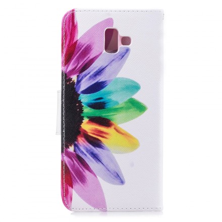 Funda de flor de acuarela para Samsung Galaxy J6 Plus Funda de flor de acuarela para Samsung Galaxy J6 Plus