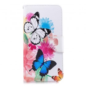 Funda Samsung Galaxy J6 Plus Pintada Mariposas y Flores