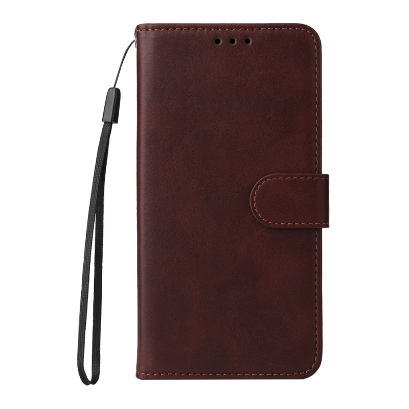 Funda Xiaomi Redmi Note 14 Pro 5G / Redmi Note 14 Pro Plus 5GEffet Cuir Uni avec Lanière