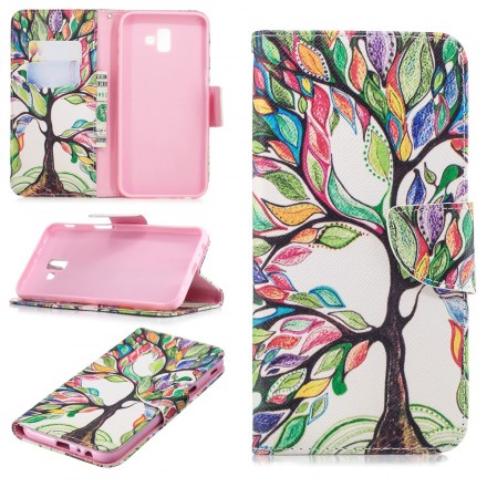 Funda Samsung Galaxy J6 Plus Árbol de colores