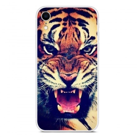 Funda de cara de tigre para el iPhone XR