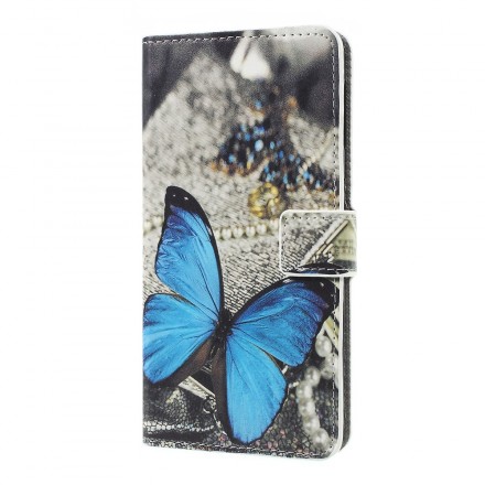 Funda de mariposa para el Samsung Galaxy A7 Azul