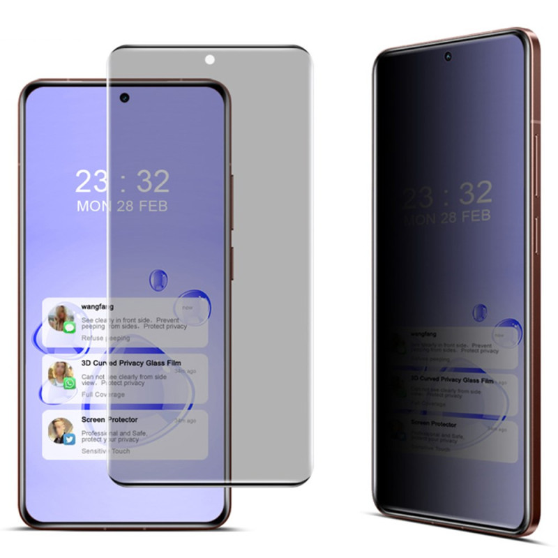 Protección de cristal templado
 antispam para la pantalla del Realme GT 7 Pro