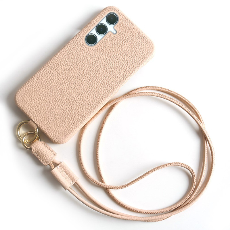 Funda de cordón para Samsung Galaxy A55 5G Piel auténtica
