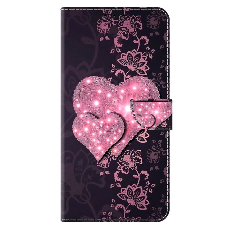 Funda Moto E14 Lace Hearts