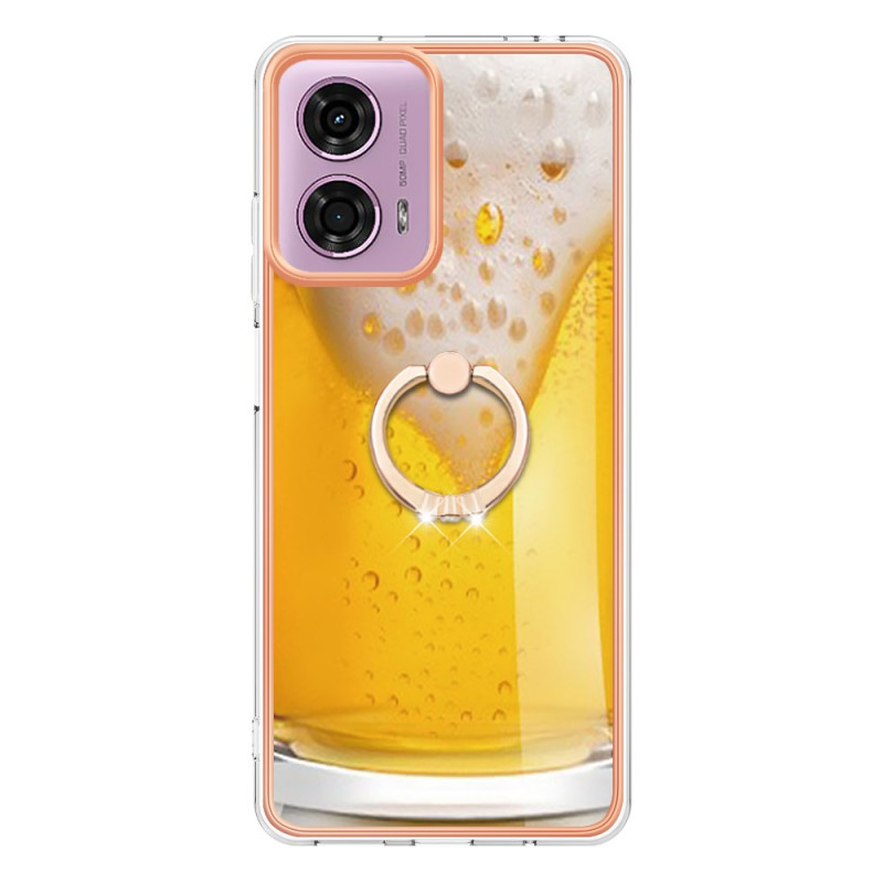 Cubre moto E14 Soporte de anillo con motivo de cerveza