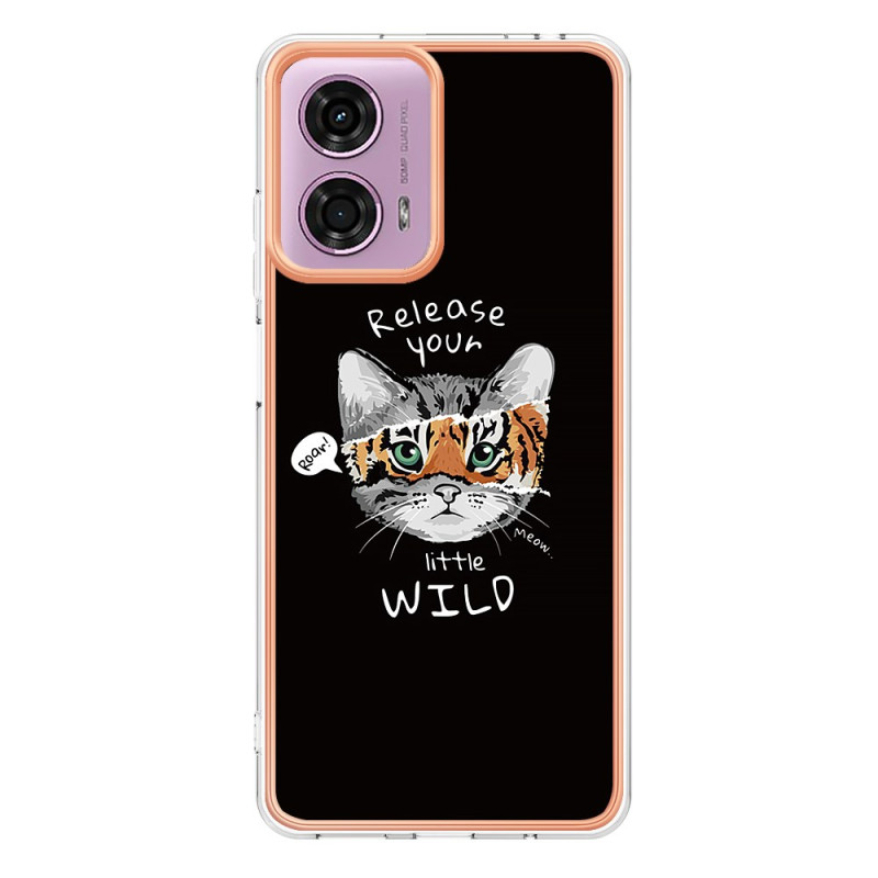 Funda Moto E14 Diseño Gato / Tigre