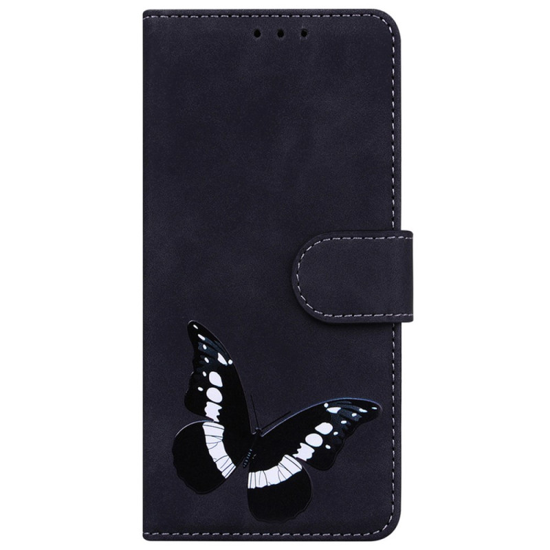 Funda de moto E14 mariposa efecto ante