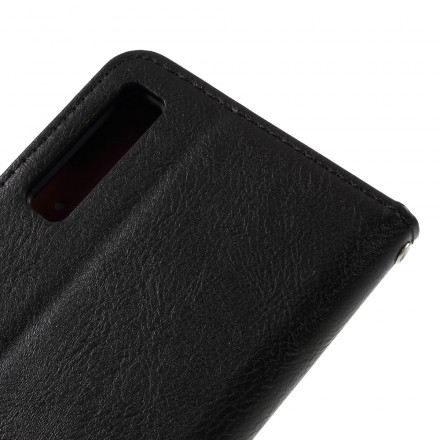 Funda Flip Cover Samsung Galaxy A7 Leatherette Card Funda
