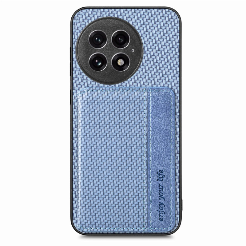 Funda de tarjeta magnética de fibra de carbono para OnePlus 13