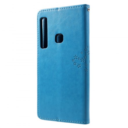 Funda con colgante de árbol y búho para el Samsung Galaxy A9