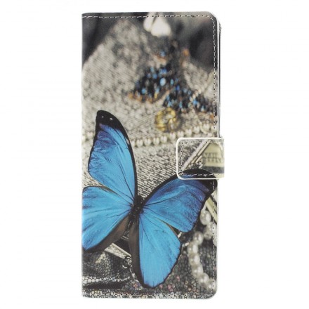 Funda de mariposa para el Samsung Galaxy A9 azul