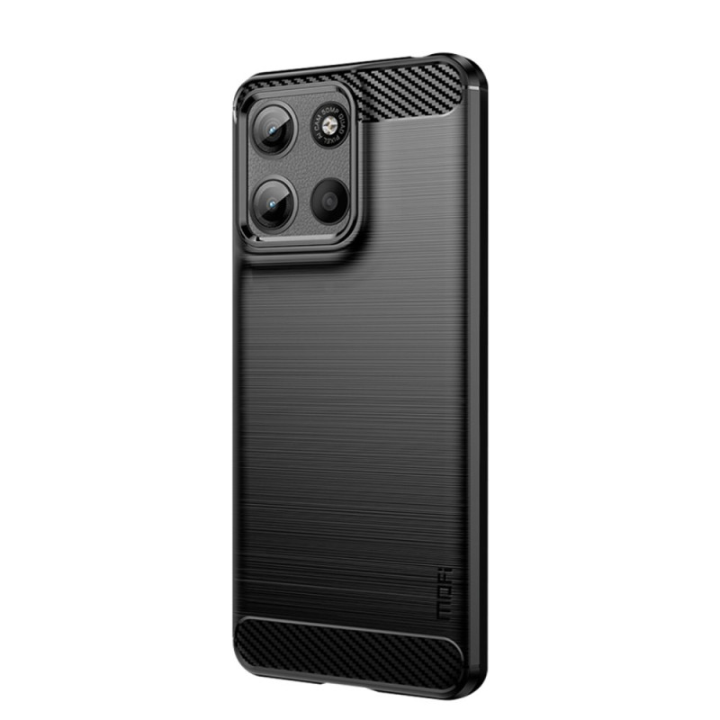 Funda
 Moto G15 de fibra de carbono cepillada