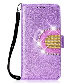 Samsung Galaxy A6 Funda de espejo con purpurina