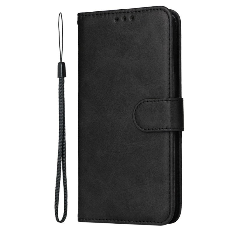 Funda Xiaomi Redmi Note 14 4G Efecto Cuero Liso con Colgante
