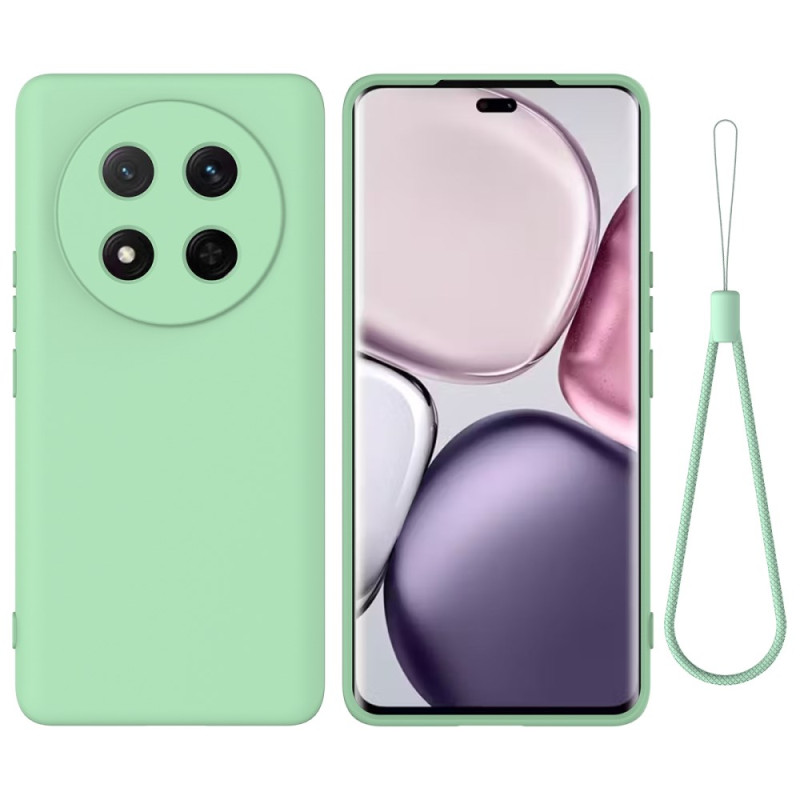 Funda de silicona líquida con cordón para Honor Magic 7 Lite / X9c