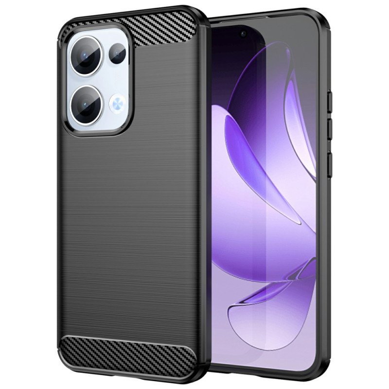 Oppo Reno 13 5G Funda de fibra de carbono cepillada