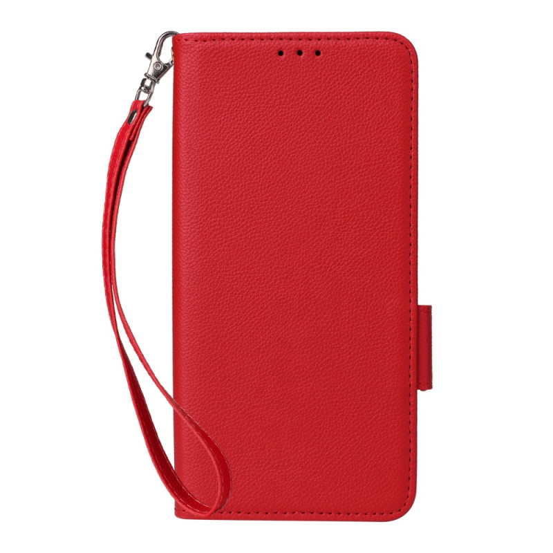 Oppo Reno 13 5G Funda de piel sintética con colgante
 de litchi