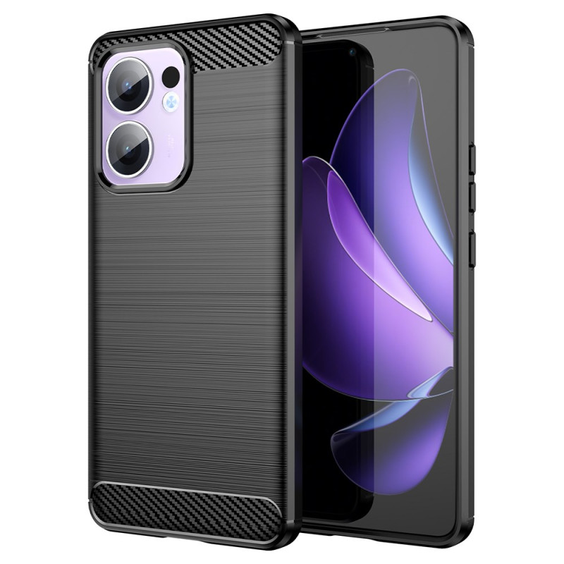 Oppo Reno 13F 5G Funda de fibra de carbono cepillada