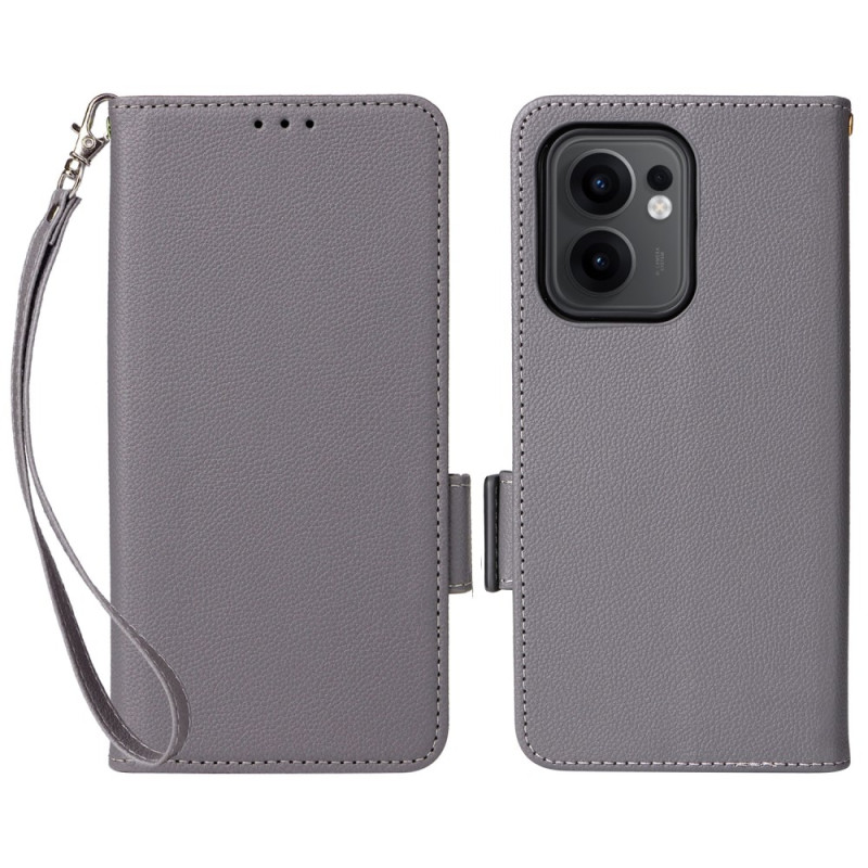 Oppo Reno 13F 4G / 5G Funda Colgante
 Litchi Polipiel