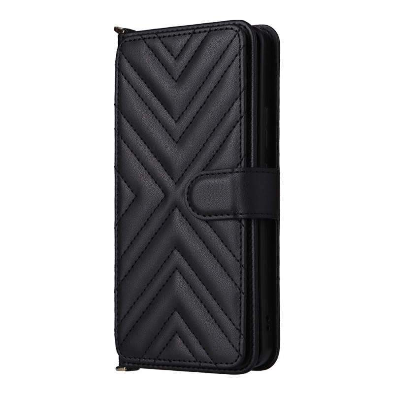 Oppo Reno 13F 4G / 5G Premium Retro Funda de transporte con colgante
 para el hombro y cordón de seguridad