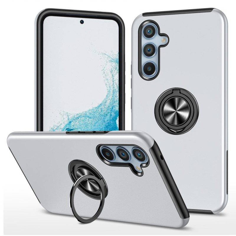 Funda Samsung Galaxy A56 5G Efecto Metal Soporte Giratorio