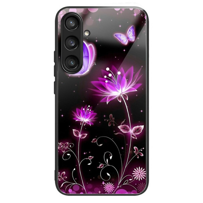 Samsung Galaxy A36 5G Funda de Vidrio Templado Patrón Floral